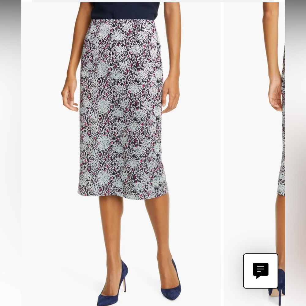 NWT Hugo Boss Vericana Embroidered Pencil Skirt Size 8